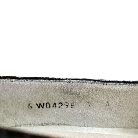 Stuart Weitzman Patent Leather Croc Block Heels Size 7 A - Picture 7 of 9